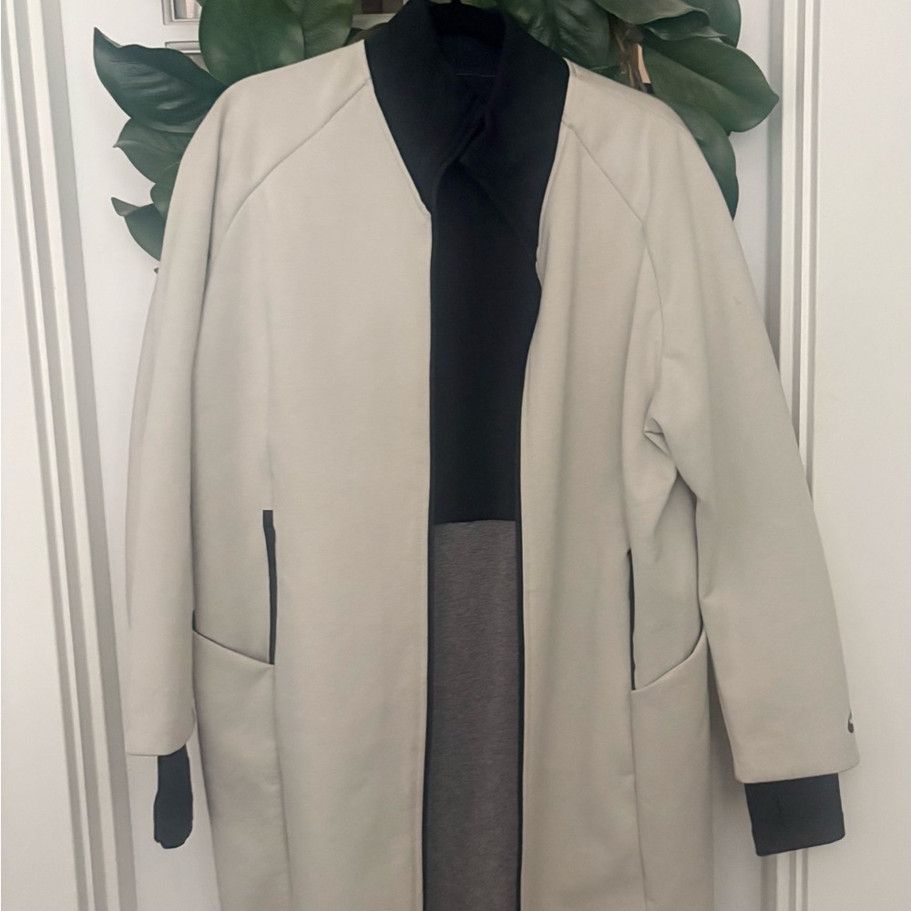 Nike Black Panel Jacket with Pink Logo